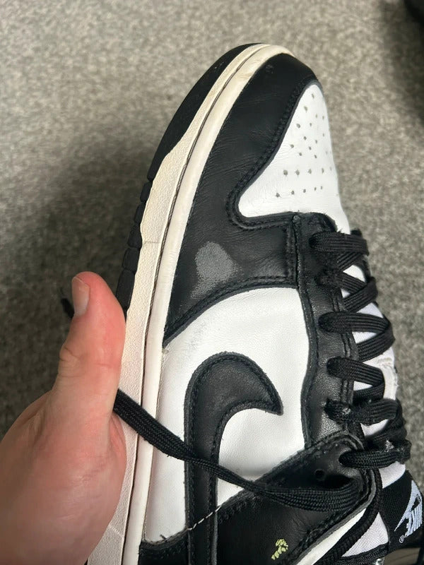 Nike black and white low dunks UK mens 8.5