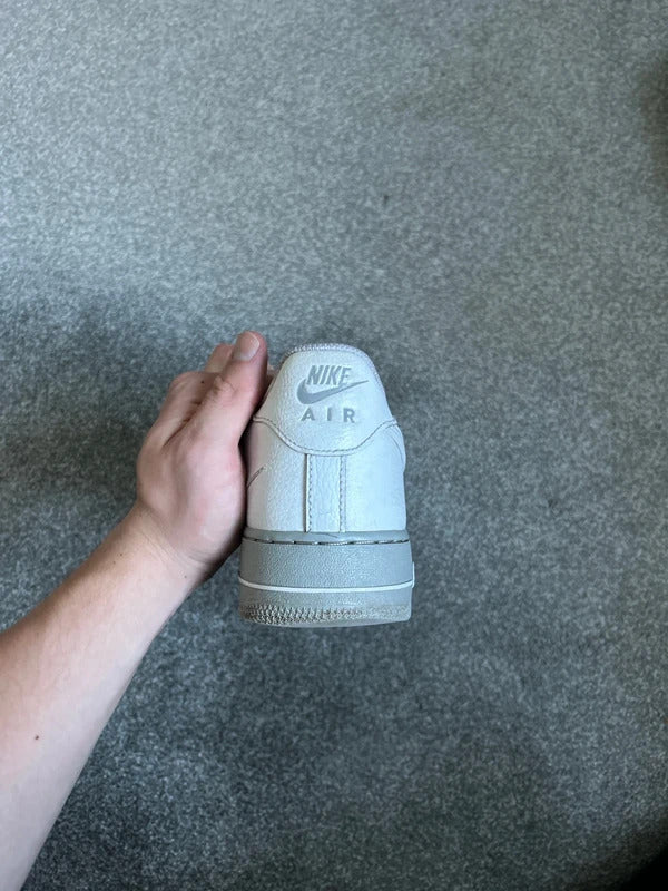 Nike air force ones white light smoke grey sole Uk men’s size 10