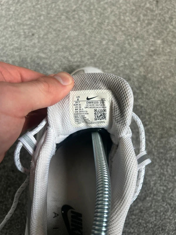 Nike air max 95s ultra white and grey mens uk size 7
