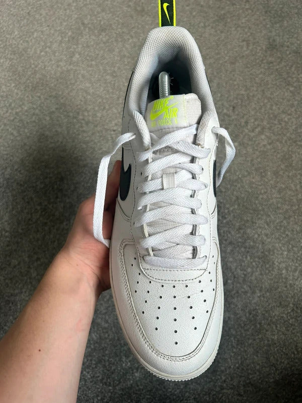 Nike air force 1’s white black and green UK mens size 10.5