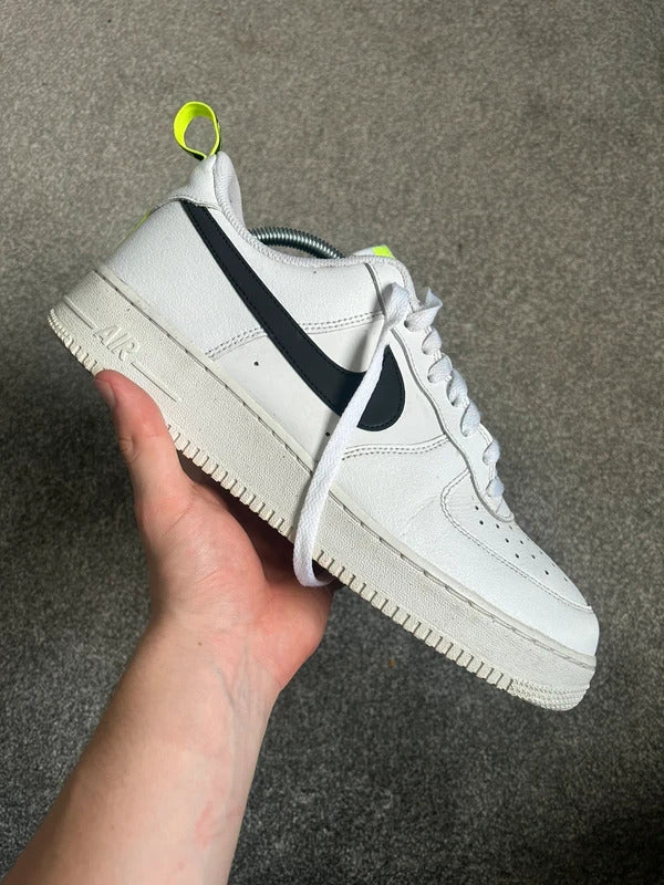 Nike air force 1’s white black and green UK mens size 10.5